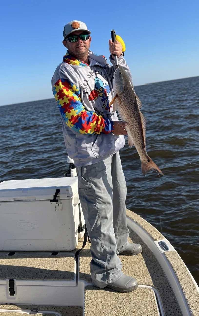 Inshore saltwater fishing near Slidell, Louisiana
