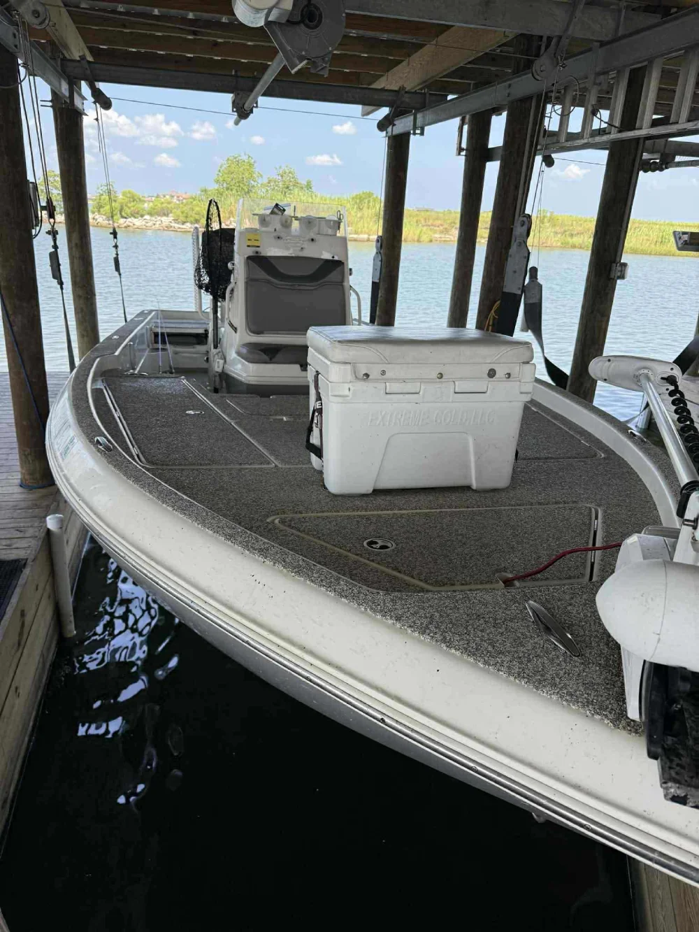 Charter boat ready for an inshore fishing trip